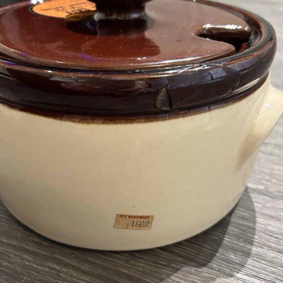 Vintage McCoy Pottery Strawberry Pineapple Country Soup Tureen 1421 70s Retro - Picture 3 of 15